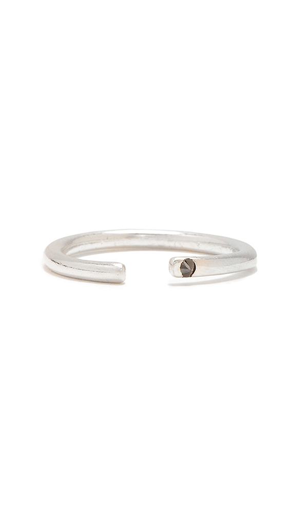 Silver stackable ring
